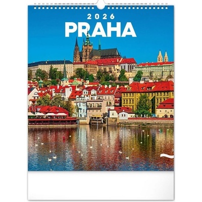 NOTIQUE Nástěnný Praha 30 x 34 cm 2026