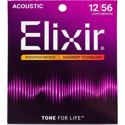 Elixir Acoustic Phospor-Bronze Nanoweb 16077