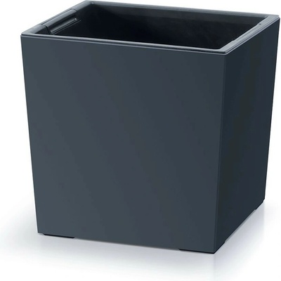 Prosperplast Květináč plast šedý 29,5 x 29,5 x 29 cm