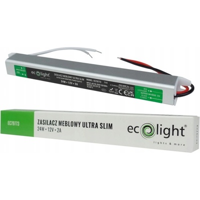 ECOLIGHT LED nábytkový zdroj 2A 24W 12V ultra Eco Light EC79773