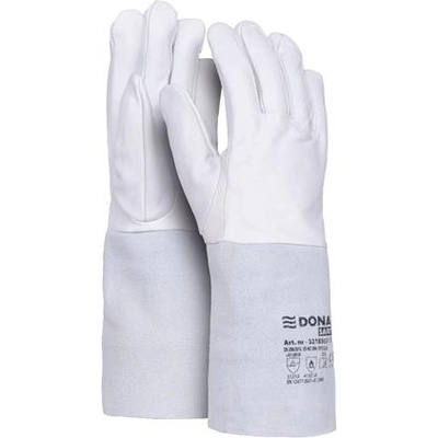 DONAU Защитни ръкавици, TIG, козя кожа, DONAU "Safety" , размер 10/XL, бяло-сиви 32183631-10 (32183631-10)