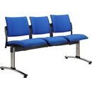 Alba multisedák Square čalouněný černý plast trojsedák