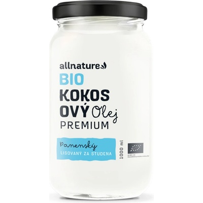 Allnature Premium kokosový olej bio 1 l