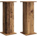 vidaXL Стойка за растения 2 бр. Старо дърво 30, 5 x 30 x 80, 5 см (899777)