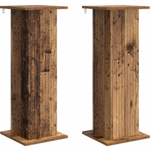 vidaXL Стойка за растения 2 бр. Старо дърво 30, 5 x 30 x 80, 5 см (899777)