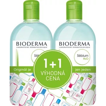 Bioderma Sébium H2O micelární voda 500 ml 2 x 500 ml