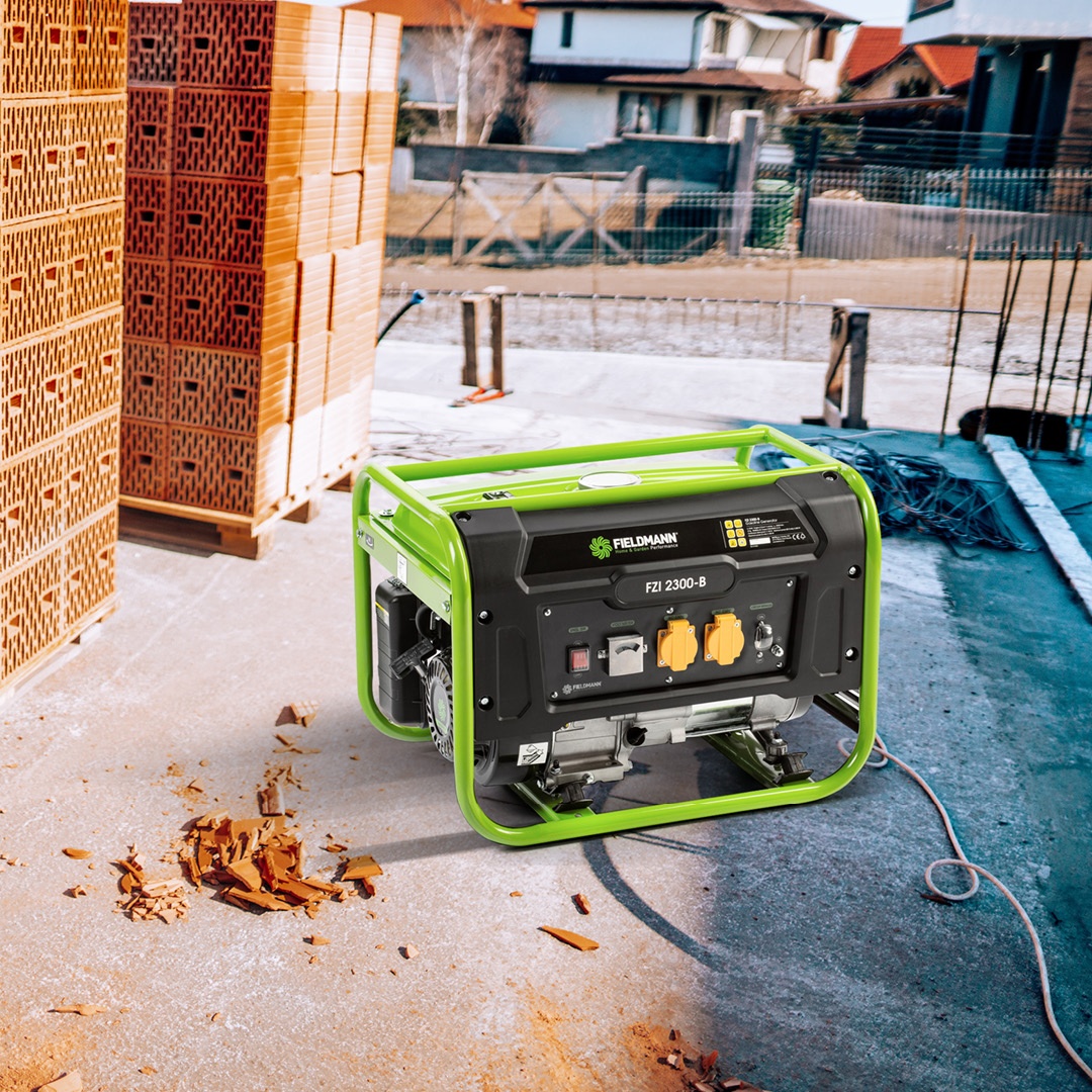 Fieldmann elektrický generátor Fieldmann elektrický generátor na stavbě