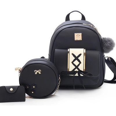 Дамски комплект от 3 части - Le Mans | Кожени раници дамски