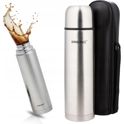 Kinghoff Termoska na nápoje 750 ml stříbrná