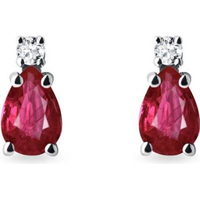 Klenota kapky s diamanty a rubíny k0417032