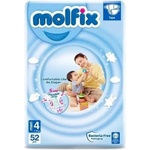 Molfix Бебешки пелени Molfix Jumbo - Maxi, 7-14 kg, 52 броя (8690536813285) - ozone