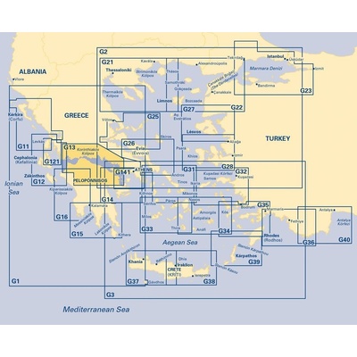 Námořní mapa Imray G13 Gulfs of Patras and Corinth - Patraikós Kólpos and Korinthiakós Kólpos IMG13