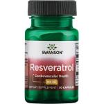 Swanson Resveratrol, 100 mg, 30 капсули, Swanson (SWU283)