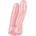 Pearl Drops Double pearlescent dildo Baroque Pearl Pink