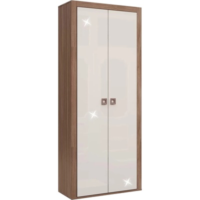 Гардероб 2DS Domino Havana L85 дъб хавана и кашмир супер гланц