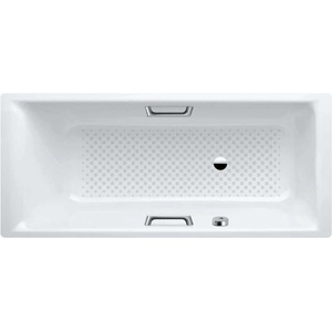 KALDEWEI Ambiente - Вана Puro Star 686, 160x70 см, отвори за дръжки, Perl-Effekt, противоплъзгащо покритие по цялата повърхност, бяла 258634013001 (258634013001)