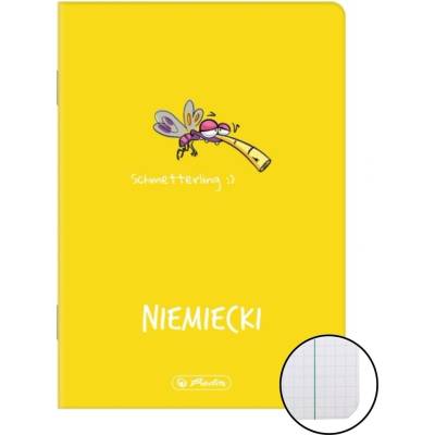 Herlitz Nemecký predmetový Zošit na A5 kockovaný ECO