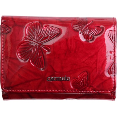 Carmelo dámska kožená peňaženka 2106 M Red červená