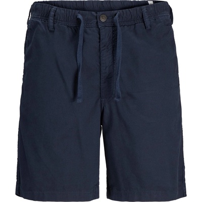 Jack and Jones Юношески къси панталони Jack and Jones Men's Junior Linen Chino Shorts - Dark Navy