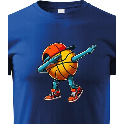 Dětské tričko Basketbalový míč dab dance Modrá Canvas Bezvatriko.cz 2287