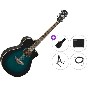 Yamaha APX600 Premium SET Oriental Blue Burst Електро-акустична китара Джъмбо