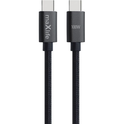 Maxlife Кабел Maxlife - MXUC-12, USB-C/USB-C, 2m, черен (14939)