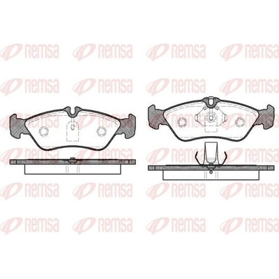 Sada brzdových platničiek kotúčovej brzdy (na jednu nápravu) REMSA 0580.00 0580.00