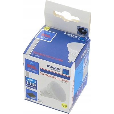Kanlux TEDI MAXX LED GU10 teplá biela