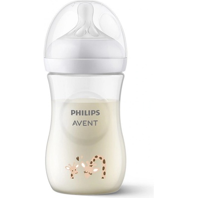 Philips Шише за хранене Philips Avent Natural Response 260 мл 1М+ Жирафи SCY903/66 (00A.0579.001)