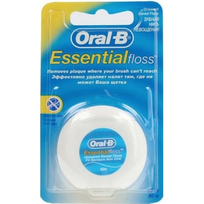 Oral-B dentální nit nevoskovaná Essential Mint 50 m