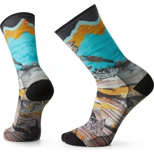 Smartwool Bike Zero Cushion Wolf Print Crew Multi Color