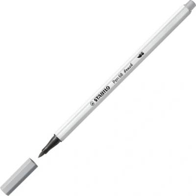 Stabilo Pen 68 Brush studená šedá