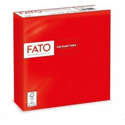 FATO Ubrousky 1/4 ohyb 33x33cm Smart Table červená 50ks