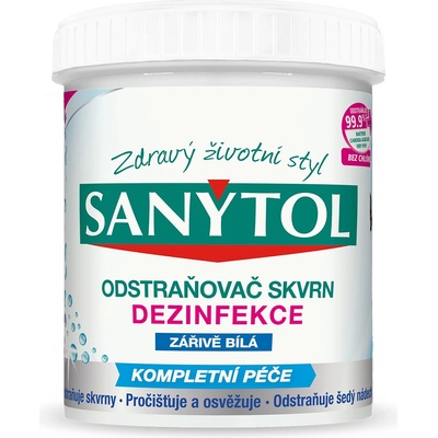 Sanytol dezinfekčný odstraňovač škvŕn Žiarivo biela 450 g