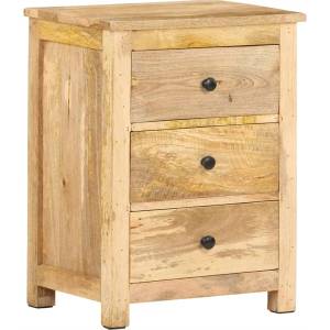 vidaXL Нощно шкафче, 45x35x60 см, мангово дърво масив (320807)