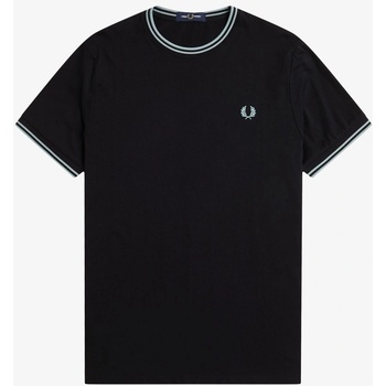 Fred Perry Тениска Fred Perry Twin Tipped T-Shirt - Black Q46