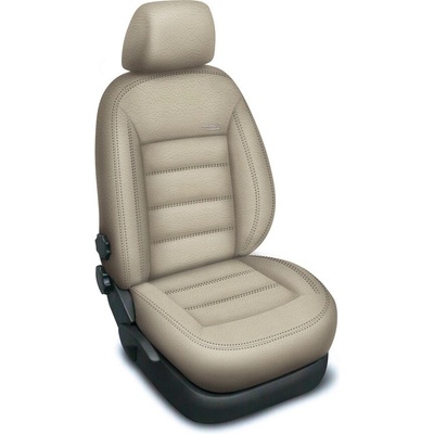 Autopotah Automega Škoda Octavia II, AUTHENTIC LEATHER, dělená, zadní loketní opěrka, béžové | Zboží Auto