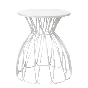 Horecano HORECANO-Метална стойка за блок маса ф25х18cm БЯЛА (HC-93874) (0193874)