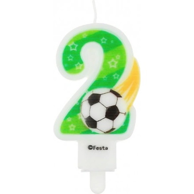 Godan svíčka na dort číslice 2 fotbal 7,8cm – Hledejceny.cz