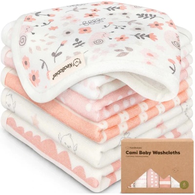 KeaBabies Комплект бебешки кърпички KeaBabies - От органичен памук, 6 броя (KB-CBWC-SWC)