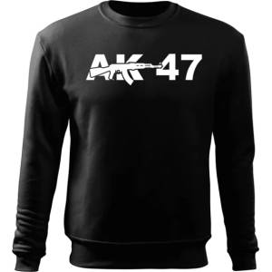 DRAGOWA мъжки суитшърт ak-47, черен, 300г/м2 (5408)
