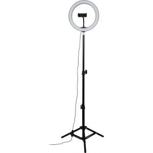 Xmart 10″ LED Ринг лампа Xmart RL-T120, В комплект с Трипод и Стойка за смартфон (12253)