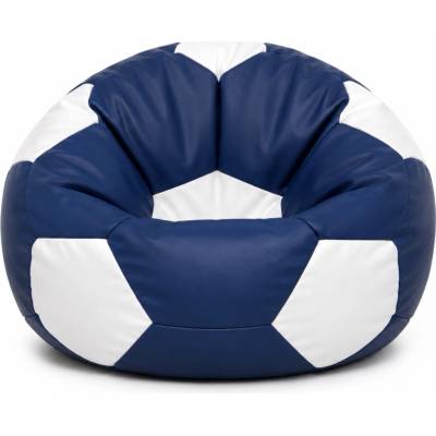 JAKS Sedací vak futbalová lopta tmavo modro biela