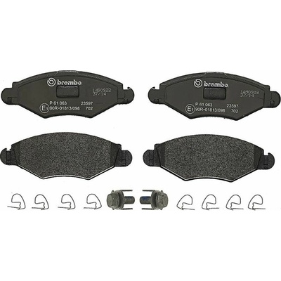 Sada brzdových platničiek kotúčovej brzdy BREMBO P 61 063