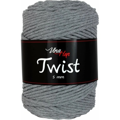 Vlna - Hep Twist 5 mm 8235 tmavě šedá