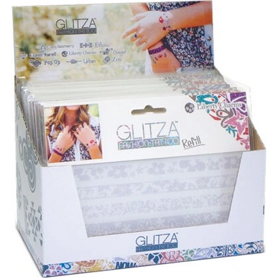 Glitza třpytivé tetování náhradní arch DESIGN: POP-UP