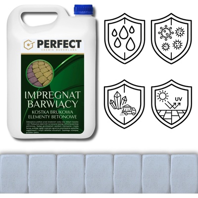 Impregnace Perfect Chemia na betonu a zámkovou dlažbu šedá 10 l univerzální