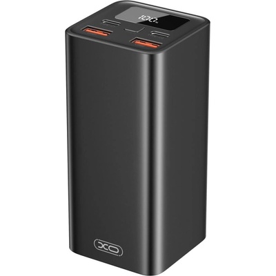 XO Преносима батерия XO PB97 Power Bank 20000 mAh 65W + Digital display, Зареждане на лаптопи, С кабел в комплекта, Черна (PB97)
