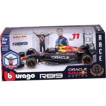 BOLID F1 Red Bull RB19 FIGÚRKA SERGIO PEREZ MODEL BBURAGO 18-28036 1:24
