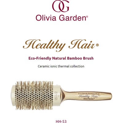 Olivia Garden Healthy Hair Bamboo termálne kefa na vlasy HH53 53 mm